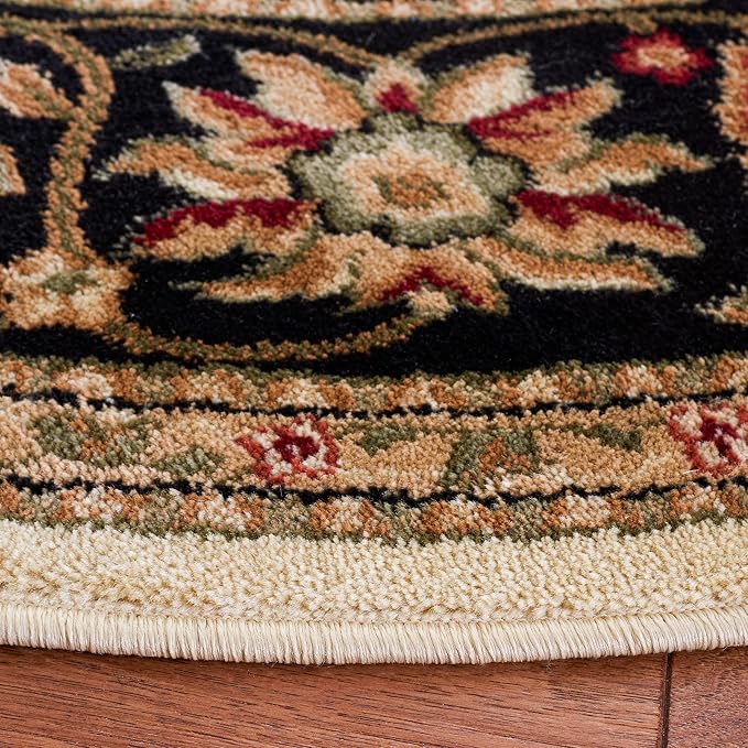 SAFAVIEH Lyndhurst Collection 10' Round Ivory/Black LNH212B Traditional - Image 2