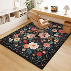 DUKINO 6x9 Area Rugs, Floral Washable Rug - Image 9