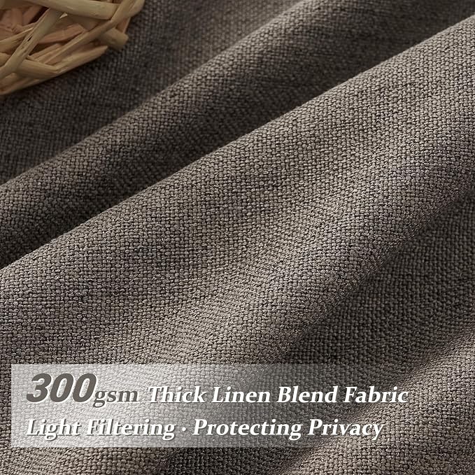 Chocolate Tart Pinch Pleat 90 Inch Bedroom Curtains 2 Panels Set, Memory Shape - Image 3