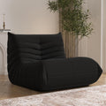 Bean Bag Chair, Memory Foam Bean Bag Sofa Large Bean Bag Chair for Adults, Bean Bag Chairs for Teens with High Density Comfortable Foam, Bean Bag for Living Room, Bedroom (Black)
