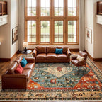 SERISSA 10x14 Washable Non Slip Boho Area Rug - Image 2