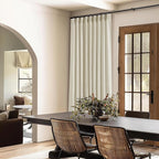 60 Inch Width 108 Inches Long Linen Pinch Pleat Curtains 1 Panel | Light - Image 5