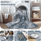 pmtsns Area Rugs 6x9 for Living Room: Washable Rug Modern Abstract Neutral Soft - Image 3