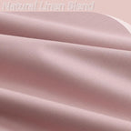 100% Blackout Linen Curtains 84 Inch 2 Panels Set - Image 3