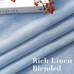 H.VERSAILTEX Linen Curtains Natural Blended Curtain Panels - Image 4