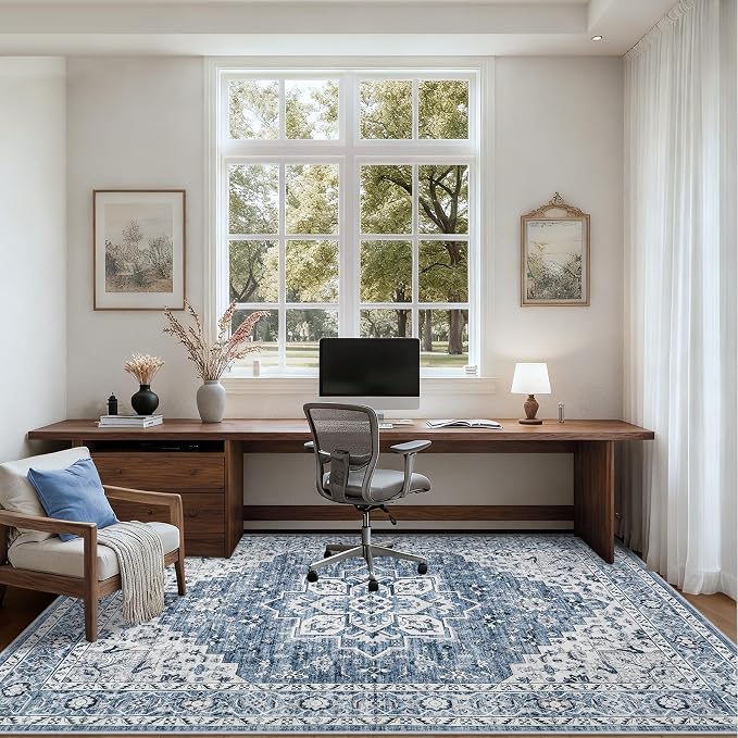 3x5 Area Rugs Living Room: Washable Vintage Rug - Image 6