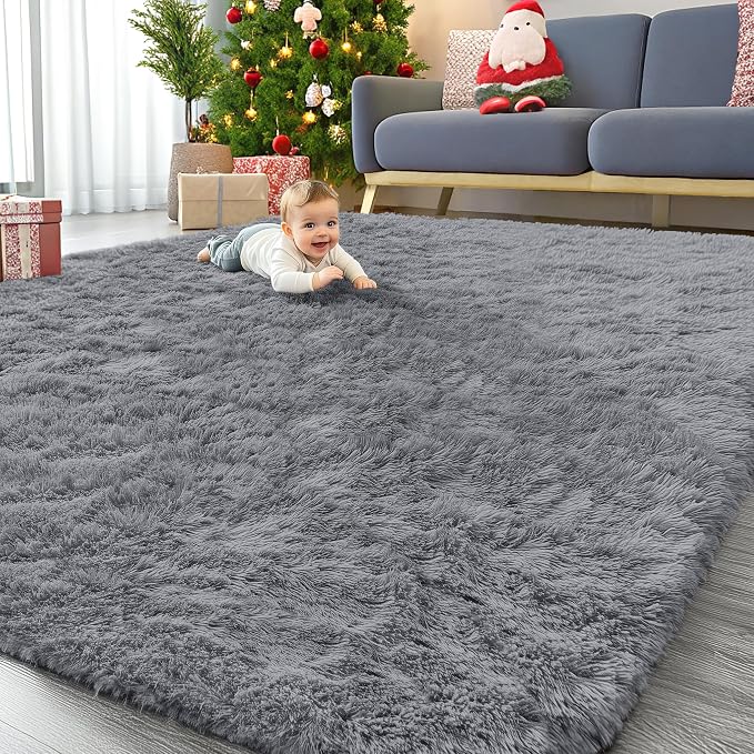 OLANLY 7x7 Machine Washable Large Area Rugs by OLANLY