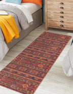 Keen Home Design 2x7 Rug - Machine Washable Runner Rug with Non-Slip Backing, Ideal for Hallway, Entryway, Kitchen, Laundry Room - Vintage, Easy Clean, Durable, Low Pile Rug - (2'6" x 7')