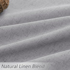 Grey 100% Blackout Curtains 96 Inch Length 2 Panels Set - Image 3