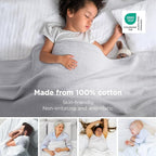 Bedsure GentleSoft 100% Cotton Blanket King Size - Image 2