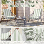 CALBODE 12 Pcs Outdoor Seat Cushion Covers - Image 4