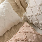 Set of 2 Soft Moroccan Throw Pillow Covers 18x18 Inch Plush Boho Decorative - Image 2