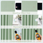 100% Blackout Curtains 108 Inch Length 2 Panels Set - Image 5