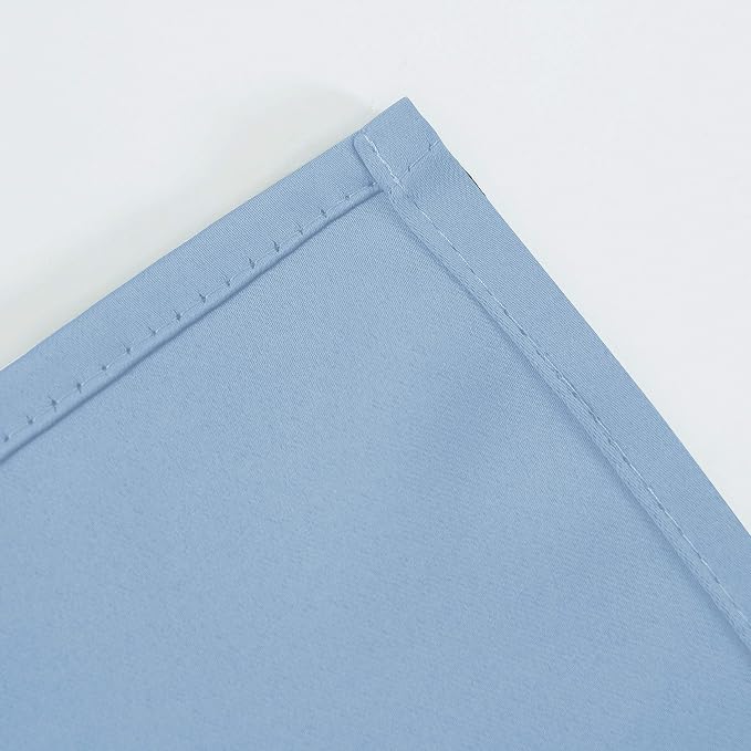 Sky Blue Thermal Blackout Curtains/42 x 95 Inch/Set of 2 Panels Room Darkening - Image 7