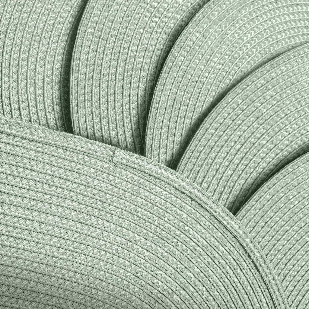 AHHFSMEI Placemats Set of 4 for Dining Table Washable Woven Vinyl Non-Slip 18x12 inches Placemat Heat-Resistant Durable Table Mats for Dining Table Easy to Clean (Sage Green, 4)