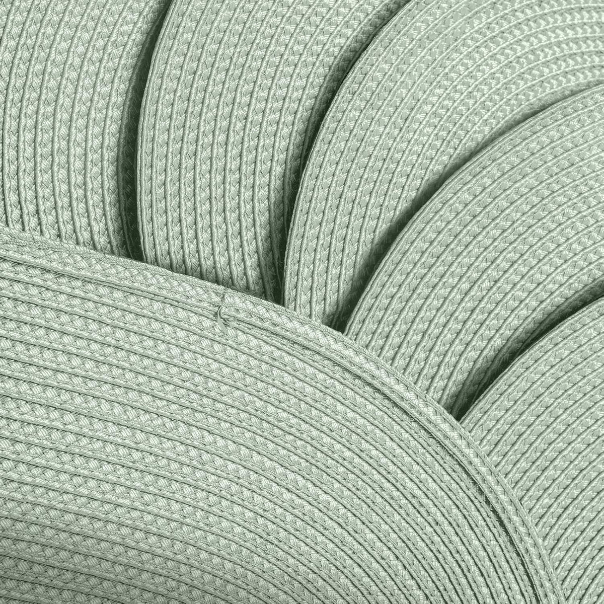 AHHFSMEI Placemats Set of 4 for Dining Table Washable Woven Vinyl Non-Slip 18x12 inches Placemat Heat-Resistant Durable Table Mats for Dining Table Easy to Clean (Sage Green, 4)