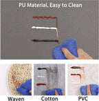 Set of 8 Faux Leather Placemats, PU Mats - Waterproof, Stain & Heat Resistant, Non-Slip, Easy to Clean for Kitchen, Dining, Conference Tables