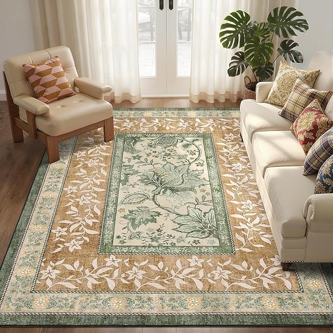 GarveeHome Leaves Floral Area Rug - Image 2