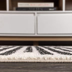 JONATHAN Y Khalil Modern Berber Stripe Cream/Black Indoor Area Rug, Contemporary - Image 10