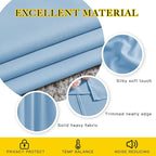 NICETOWN Blue Bedroom Blackout Curtains - Image 3
