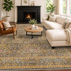Boho 7x9 Brown Rug for Living Room - Image 3