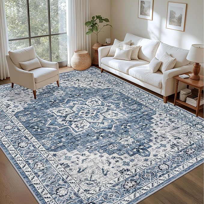10x14 Area Rugs Living Room: Washable Vintage Rug - Image 2