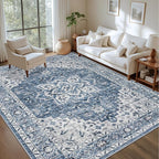 10x14 Area Rugs Living Room: Washable Vintage Rug - Image 2