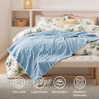 Bedsure Soft Light Blue Throw Blanket - Image 5