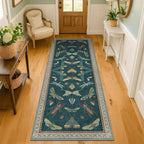 Brown and Green Kitchen Sink Runner Rug 2x5 - Image 6
