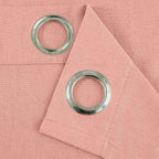 YoungsTex Dusty Rose Linen Curtains 63 Inches Length - Image 9