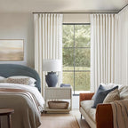 Natural Extra Wide 60 Inch Width Pinch Pleated 90 Inch Curtains | Thick Linen - Image 7