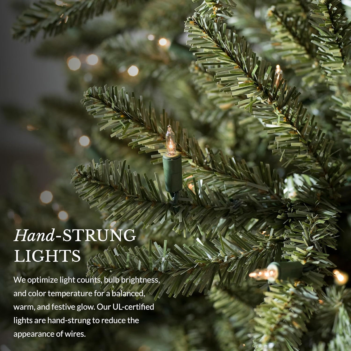 Balsam Hill 9.5ft Pre-Lit Classic Blue Spruce - Artificial Christmas Tree with 5,248+ Tips, 1600 Hand-Strung Clear LED Lights, Easy Plug System & Premium Stand for Indoor Holiday Decorating