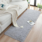 Chicrug Soft Runner Rugs for Bedroom Living Room Plush Fluffy Rug 2x5 | Shag - Image 4