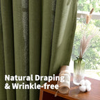 YoungsTex Extro Long Linen Curtains 108 Inch Length - Image 5
