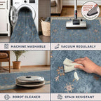 Blue Big Rugs for Living Room - Image 4