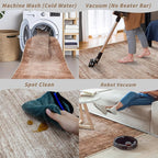 3x4 Washable Entryway Area Rug – Non-Slip Modern Abstract Small Area Rug - Image 8
