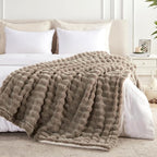 50x60 Inches Ultra-Soft Fuzzy Faux Fur Plush Throw Blanket - Image 5