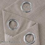 NICETOWN Faux Linen Angora Blackout Curtains 84 inches Long - Image 2