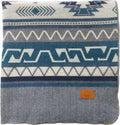 Off the Grid Inca Aztec Throw Blanket | Southwest Indian Navajo Boho Style | Native Woven Western Cover for Camping, Bedding, Couch (King, Condor Gray)