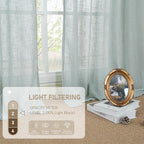 Sheer Linen Curtains 63 inches Long - Image 4