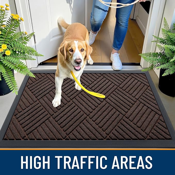 OLANLY Front Door Mat Outside Entrance 59x23, Waterproof Heavy-Duty Doormat | - Image 6