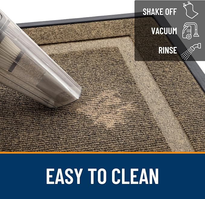 OLANLY Front Door Mat Outside 35x23, All-Season Heavy-Duty Rubber Doormat | - Image 7