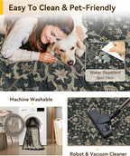 RELEANY Washable Area Rug, Runner 2'x6', Water Repellent, Pet Friendly - Image 5