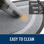 OLANLY Half Circle Front Door Mat Outside 33x21 All-Season Rubber Doormat | - Image 5