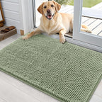 OLANLY Dog Door Mat for Muddy Paws 36x24, Super Absorbent Chenille Mud Mat | by OLANLY