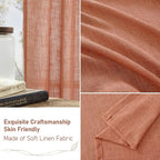 Short Linen Curtains 40 Inch Length - Image 7