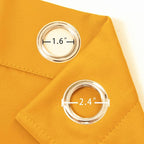 Yellow Thermal Blackout Curtains/42 x 84 Inch/Set of 2 Panels Room Darkening - Image 6