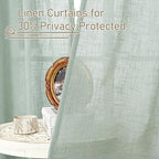 Living Room Linen Curtains 95 Inch - Image 5