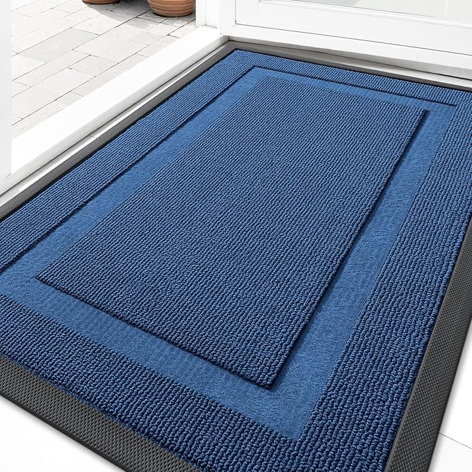 OLANLY Front Door Mat Outside 29.5x17, All-Season Heavy-Duty Rubber Doormat | by OLANLY