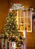 LED Christmas Mini Lights, 39 Feet 100 LED Clear Bulbs String Lights with 8 Light Modes, Connectable Fairy Lights Plug in for Outdoor Xmas Trees Garland Wreath Holiday Decorations, Warm White